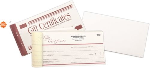 Gift Certificate Books - 7