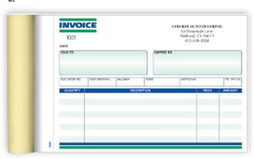 Invoice Books - 73/4