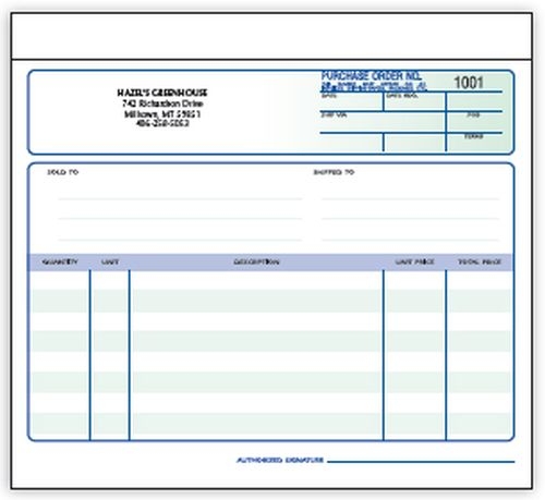 Purchase Order Forms - 81/2