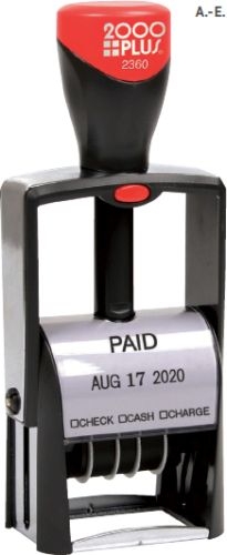 2000 PLUS Self-Inking Heavy Duty Date Stamps