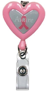 The Pink Page - Heart-Shaped Retractable Reel - New