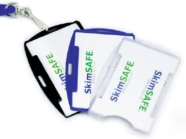 SkimSAFE RFID Card Holders - SkimSAFE™ RFID Shielded Badge Holder - (single card, open)