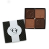 4 Piece Chocolate Assortment w/Gift Box & Custom Imprinted Band