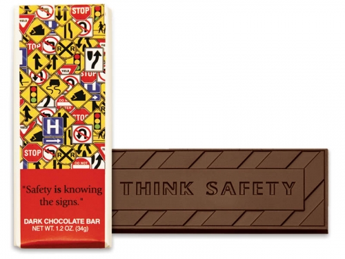 Safety Is Knowing the Signs Chocolate Bar
