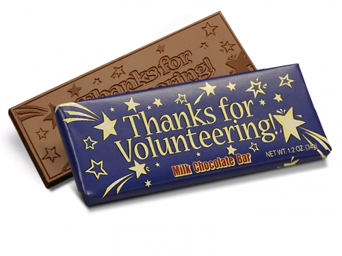 Thanks for Volunteering Wrapper Chocolate Bar