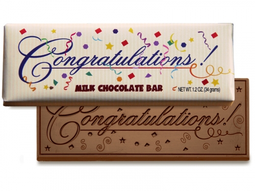 Congratulations (Confetti) Milk Chocolate Bar