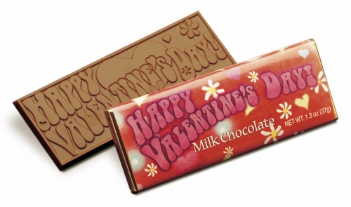Happy Valentine's Day MILK Chocolate Bar