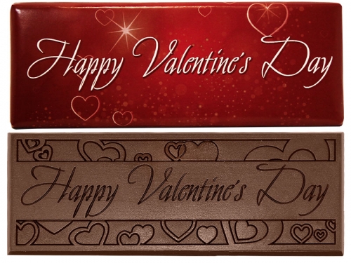 Happy Valentine's Day Dark Chocolate Bar