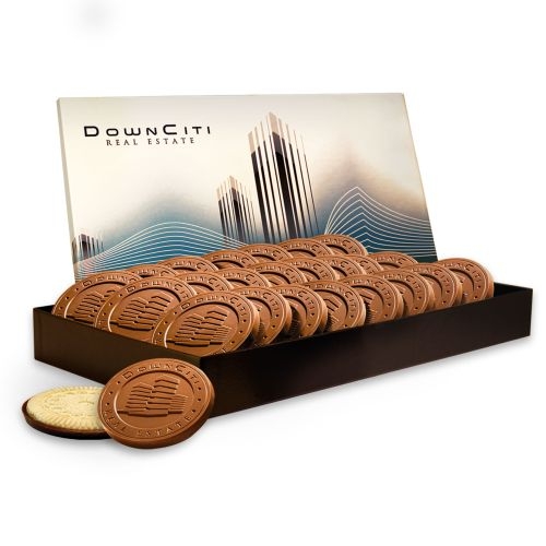 24 Cookies Topped w/Chocolate In Large Box