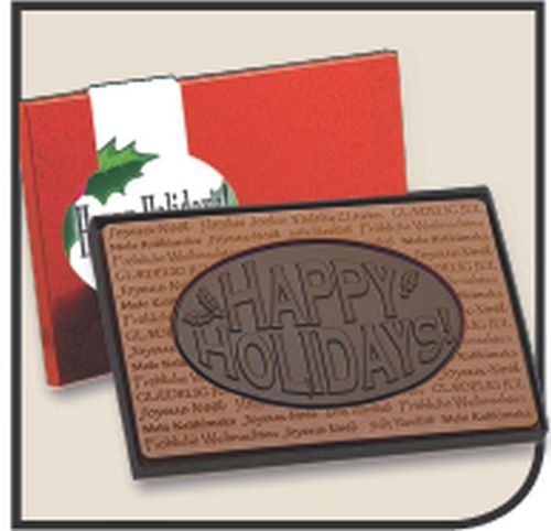 Happy Holidays Combo Chocolate Bar (3 Oz.)
