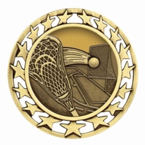 Antique Lacrosse Star Medal (2-1/2
