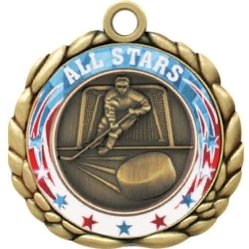 Vibraprint® Hockey Quali-Craft Medallion (2-1/2
