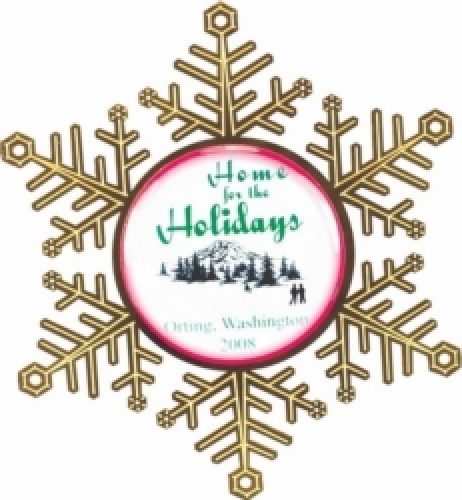 Vibraprint® Snowflake Holiday Ornament (3