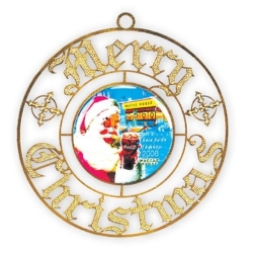 Vibraprint® Merry Christmas Holiday Ornament (3