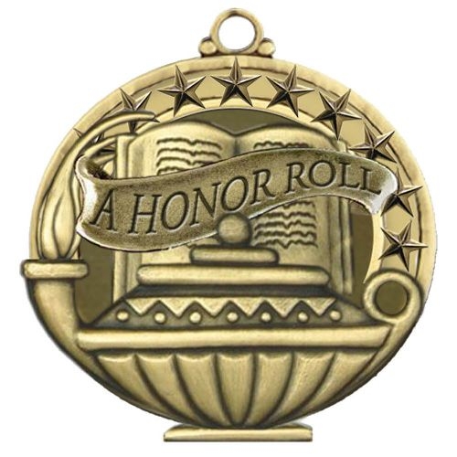 A Honor Roll Academic Performance Medallion