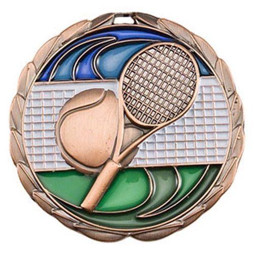 Antique Tennis Color Epoxy Medallion (2-1/2
