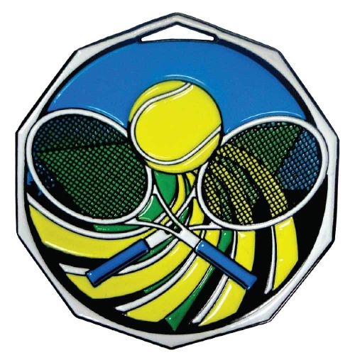 Tennis Decagon Colored Medallion (2
