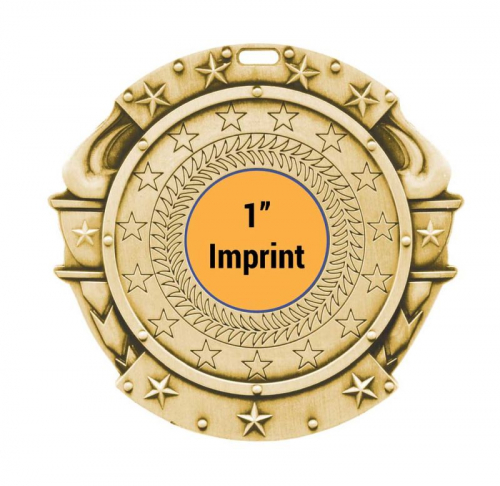 Vibraprint® Antique Torch Insert Medallion (2-3/4