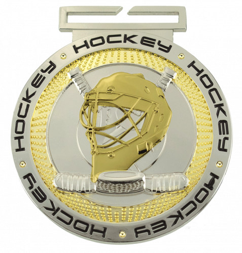 Dual Plated Hockey Medallions 3