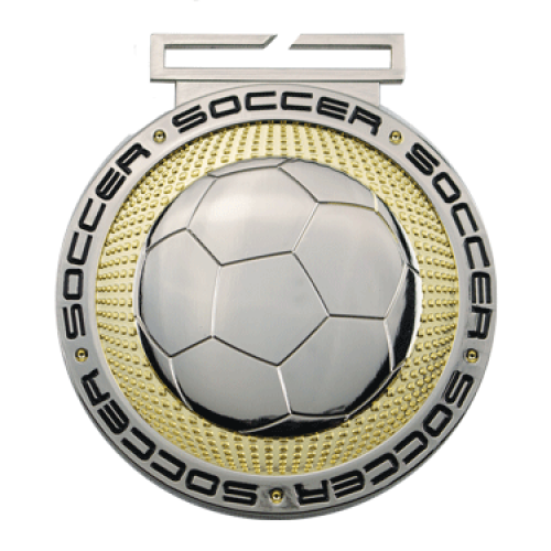 Dual Plated Soccer Medallions 3