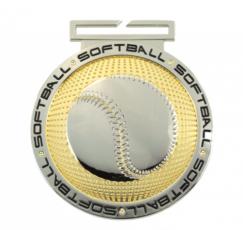 Dual Plated Softball Medallions 3