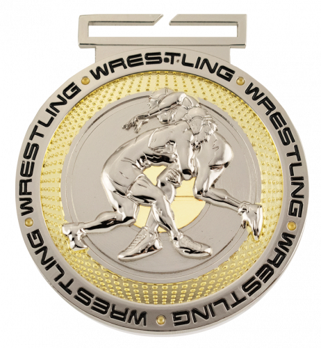 Dual Plated Wrestling Medallions 3