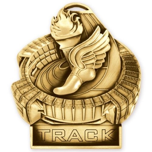3 1/2'' Track Standup Medal