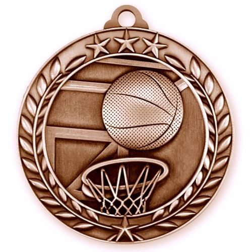 1 3/4'' Basketball Medal (B)