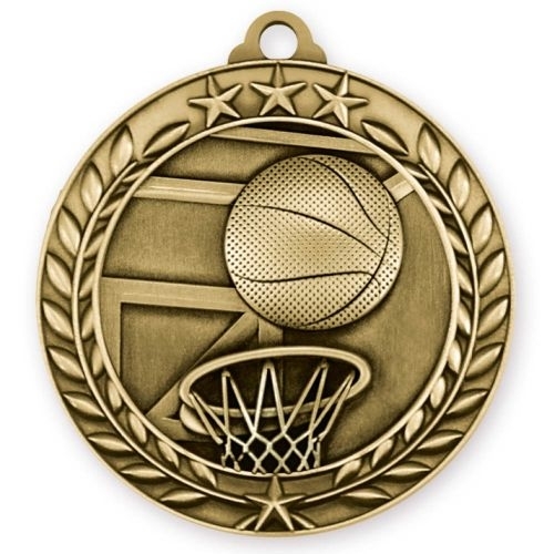 1 3/4'' Basketball Medal (G)