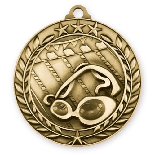 1 3/4'' Swimming Medal (G)