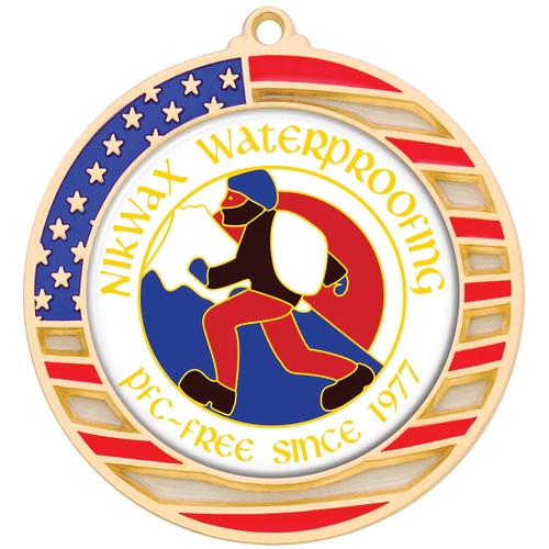 Custom Vibraprint American Flag Insert Medallion