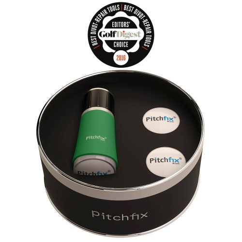 Pitchfix Twister 2.0 Divot Tool w/ Round Box & 2 Extra Ball Markers (FREE SETUP)