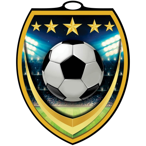 Vibraprint™ Shield Soccer Medallion (3
