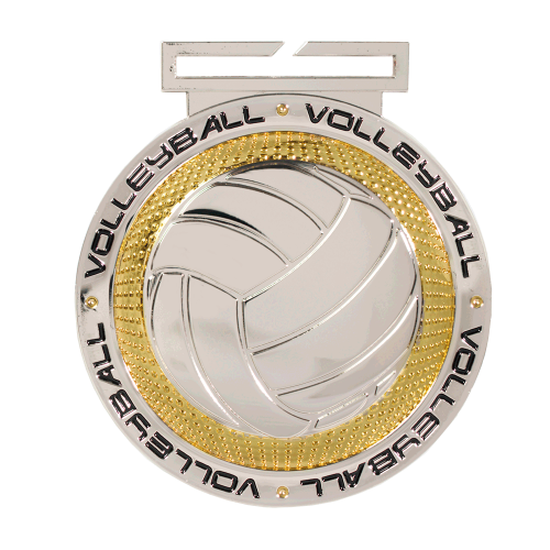 Dual Plated Volleyball Medallions 3