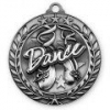 Antique Dance Wreath Award Medallion (2-3/4