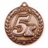 Antique 5K Wreath Award Medallion (2-3/4