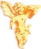Bright Gold Angel Service Lapel Pin