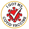 I Got My COVID Vaccine Vibraprint™ Round Lapel Pins (7/8
