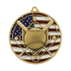 Patriotic Baseball Medallions 2-3/4