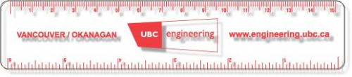 .040 Clear Copolyester Ruler / round corners (1.25