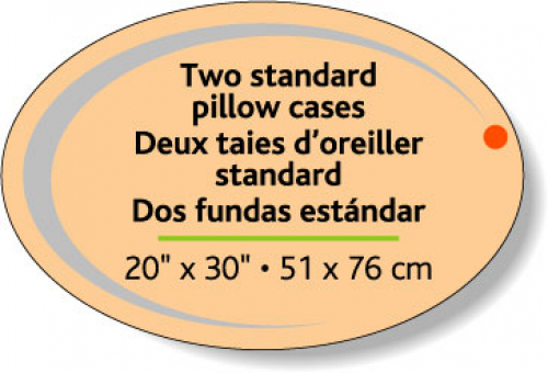 Fluorescent Orange Flexo-Printed Stock Oval Roll Labels (2