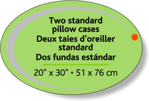 Fluorescent Green Flexo-Printed Stock Oval Roll Label (2