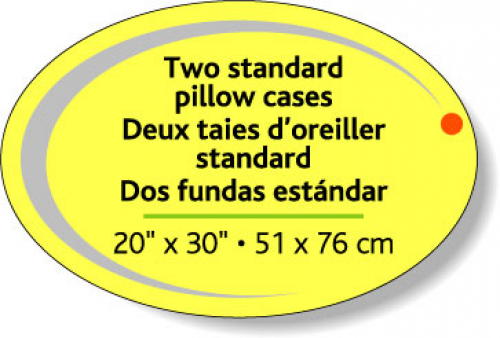 Fluorescent Chartreuse Flexo-Printed Stock Oval Label (2