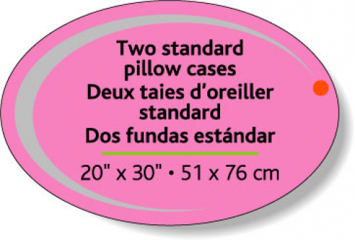 Fluorescent Pink Flexo-Printed Stock Oval Roll Labels (2