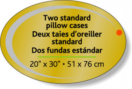 Dull Gold Foil Paper Flexo-Printed Stock Oval Roll Labels (2