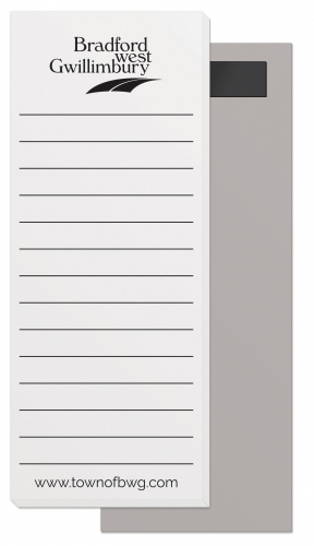 50 Page Magnetic Note-Pads with Black Imprint (2.75