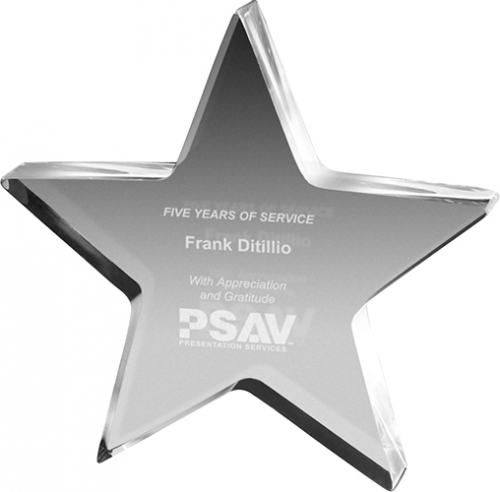 Clear Star Acrylic Paper Weight (5