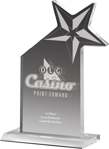 Clear Acrylic Shooting Star Award (7 1/2