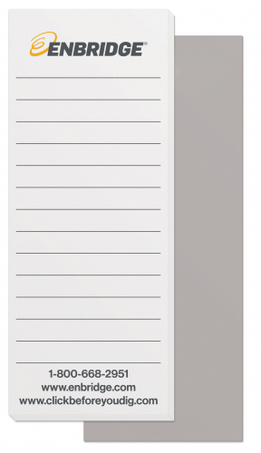 50 Page Note-Pads with 2 Custom Colour Imprint (2.75