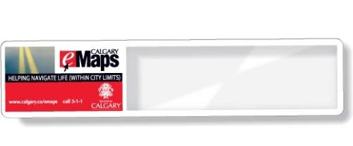 Clear Plastic Magnifier Bookmark Ruler (1.63